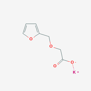 molecular formula C7H7KO4 B1391396 Potassium 2-(furan-2-ylmethoxy)acetate CAS No. 1211818-24-4
