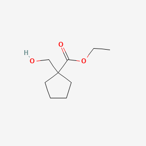 molecular formula C9H16O3 B1391412 Ethyl 1-(hydroxymethyl)cyclopentanecarboxylate CAS No. 1075-82-7