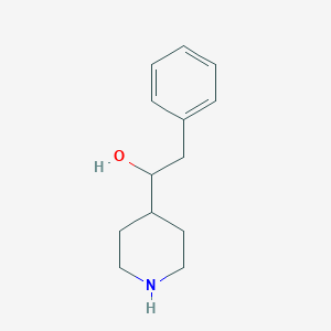 molecular formula C13H19NO B1391414 2-Phenyl-1-piperidin-4-ylethanol CAS No. 24152-51-0