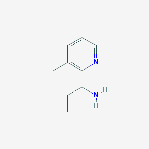 molecular formula C9H14N2 B1391424 1-(3-Methylpyridin-2-yl)propan-1-amine CAS No. 1015846-40-8