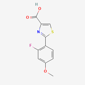 2-(2-Fluoro-4-methoxyphenyl)-1,3-thiazole-4-carboxylic acid