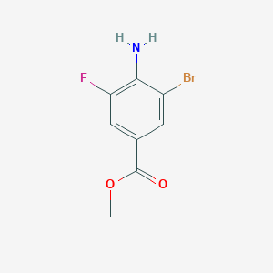 molecular formula C8H7BrFNO2 B1391433 Methyl 4-Amino-3-bromo-5-fluorobenzoate CAS No. 1123171-91-4