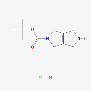 tert-butyl 1H,2H,3H,4H,5H,6H-pyrrolo[3,4-c]pyrrole-2-carboxylate hydrochloride