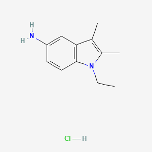 1-Ethyl-2,3-dimethyl-1H-indol-5-ylamine hydrochloride