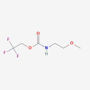 molecular formula C6H10F3NO3 B1391440 2,2,2-trifluoroethyl N-(2-methoxyethyl)carbamate CAS No. 1209447-22-2