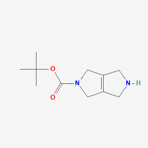 molecular formula C11H18N2O2 B1391450 tert-Butyl 3,4,5,6-tetrahydropyrrolo[3,4-c]pyrrole-2(1H)-carboxylate CAS No. 169692-94-8