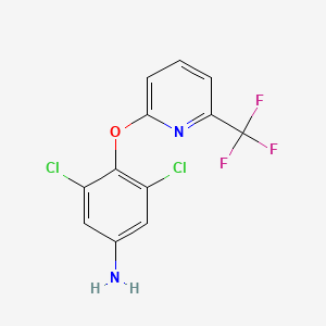 3,5-Dichloro-4-{[6-(trifluoromethyl)pyridin-2-yl]oxy}aniline