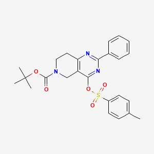 Tert-butyl 2-phenyl-4-(P-tolylsulfonyloxy)-7,8-dihydropyrido[4,3-D]pyrimidine-6(5H)-carboxylate