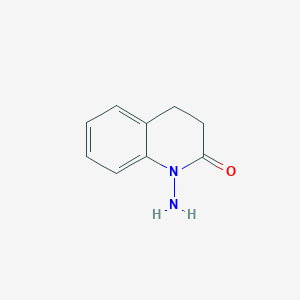 molecular formula C9H10N2O B13914725 1-amino-3,4-dihydro-2(1H)-Quinolinone 