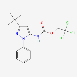 2,2,2-Trichloroethyl 3-tert-butyl-1-phenyl-1H-pyrazol-5-ylcarbamate