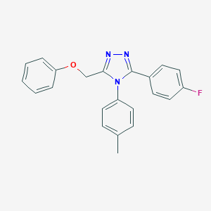 4H-1,2,4-Triazole, 3-(4-fluorophenyl)-4-(4-methylphenyl)-5-(phenoxymethyl)-