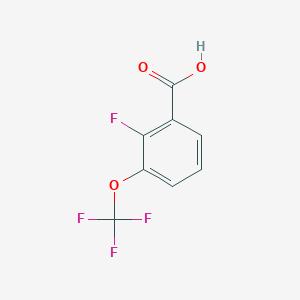 molecular formula C8H4F4O3 B1391484 2-Fluoro-3-(trifluoromethoxy)benzoic acid CAS No. 1159512-62-5