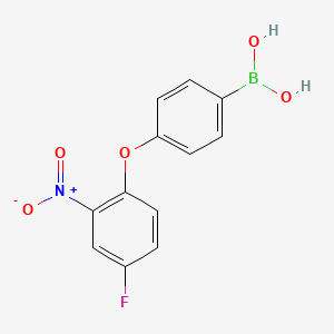 (4-(4-Fluoro-2-nitrophenoxy)phenyl)boronic acid