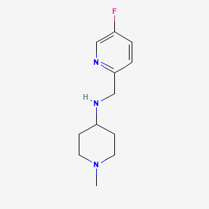 molecular formula C12H18FN3 B13914899 N-((5-fluoropyridin-2-yl)methyl)-1-methylpiperidin-4-amine 