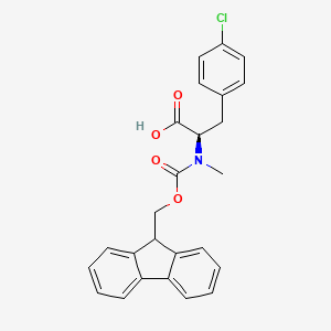 molecular formula C25H22ClNO4 B1391496 Fmoc-Nalpha-methyl-4-chloro-D-phenylalanine CAS No. 1217779-77-5