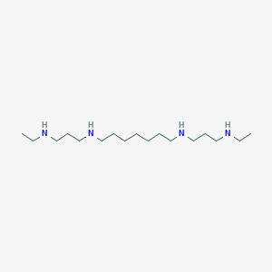 molecular formula C17H40N4 B139150 N,N'-Bis(3-(ethylamino)propyl)-1,7-heptanediamine CAS No. 132004-62-7