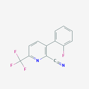 3-(2-Fluorophenyl)-6-(trifluoromethyl)picolinonitrile