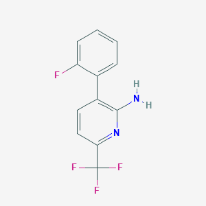 3-(2-Fluorophenyl)-6-(trifluoromethyl)pyridin-2-amine