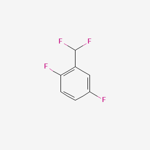molecular formula C7H4F4 B1391521 2-(Difluoromethyl)-1,4-difluorobenzene CAS No. 195886-79-4