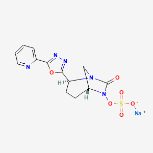 molecular formula C13H12N5NaO6S B13915231 Antibacterial agent 45 
