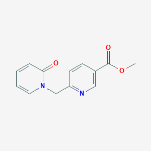 molecular formula C13H12N2O3 B13915253 Methyl 6-[(2-oxopyridin-1-yl)methyl]pyridine-3-carboxylate 