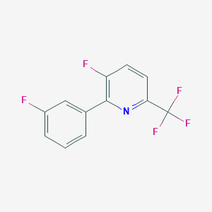 3-Fluoro-2-(3-fluorophenyl)-6-(trifluoromethyl)pyridine