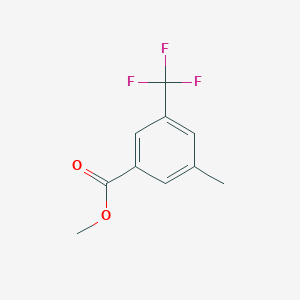 molecular formula C10H9F3O2 B1391534 Methyl 3-methyl-5-(trifluoromethyl)benzoate CAS No. 161622-18-0