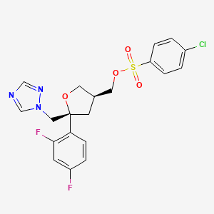((3S,5R)-5-((1H-1,2,4-Triazol-1-yl)methyl)-5-(2,4-difluorophenyl)tetrahydrofuran-3-yl)methyl 4-chlorobenzenesulfonate