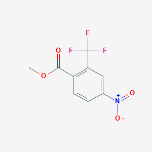 molecular formula C9H6F3NO4 B1391544 Methyl 4-nitro-2-(trifluoromethyl)benzoate CAS No. 900254-47-9