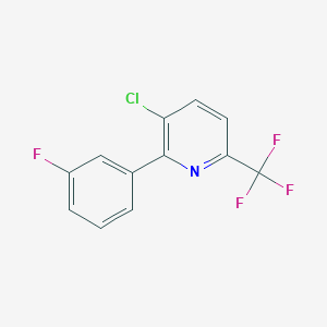 3-Chloro-2-(3-fluorophenyl)-6-(trifluoromethyl)pyridine