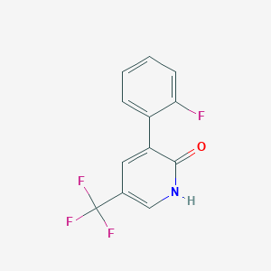 3-(2-Fluorophenyl)-5-(trifluoromethyl)pyridin-2-ol