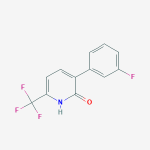 3-(3-Fluorophenyl)-6-(trifluoromethyl)pyridin-2-ol