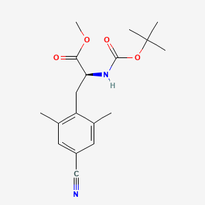 (S)-methyl 2-((tert-butoxycarbonyl)amino)-3-(4-cyano-2,6-dimethylphenyl)propanoate