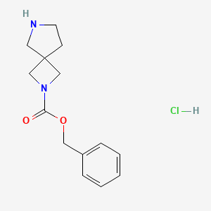 molecular formula C14H19ClN2O2 B13915527 Benzyl 2,7-diazaspiro[3.4]octane-2-carboxylate;hydrochloride 