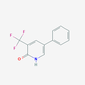 molecular formula C12H8F3NO B1391554 2-Hydroxy-5-phenyl-3-(trifluoromethyl)pyridine CAS No. 1214389-52-2