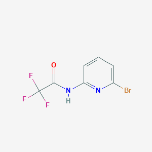 molecular formula C7H4BrF3N2O B13915555 N-(6-bromopyridin-2-yl)-2,2,2-trifluoroacetamide 
