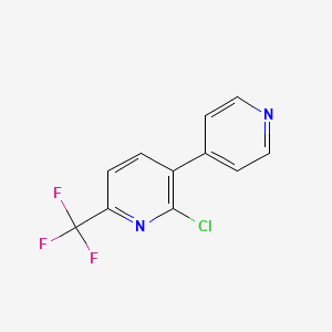 2-Chloro-3-(pyridin-4-yl)-6-(trifluoromethyl)pyridine