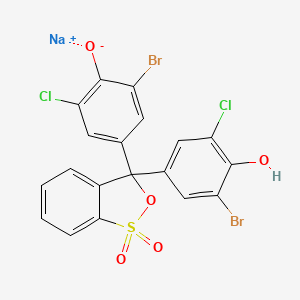 molecular formula C19H9Br2Cl2NaO5S B13915588 Bromochlorophenol blue sodium salt p.a. 