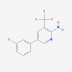 5-(3-Fluorophenyl)-3-(trifluoromethyl)pyridin-2-amine
