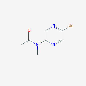 molecular formula C7H8BrN3O B13915674 N-(5-bromopyrazin-2-yl)-N-methylacetamide 