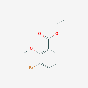 molecular formula C10H11BrO3 B1391570 Ethyl 3-bromo-2-methoxybenzoate CAS No. 1106304-74-8