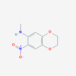 molecular formula C9H10N2O4 B1391577 N-methyl-7-nitro-2,3-dihydro-1,4-benzodioxin-6-amine CAS No. 1211503-74-0