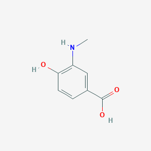 molecular formula C8H9NO3 B1391578 4-Hydroxy-3-(methylamino)benzoic acid CAS No. 617-13-0