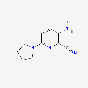 3-Amino-6-pyrrolidin-1-ylpyridine-2-carbonitrile
