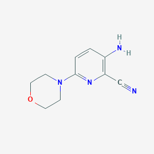 3-Amino-6-morpholin-4-ylpyridine-2-carbonitrile