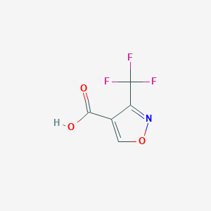 molecular formula C5H2F3NO3 B1391590 3-(Trifluoromethyl)isoxazole-4-carboxylic acid CAS No. 1076245-98-1