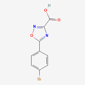 molecular formula C9H5BrN2O3 B1391593 5-(4-Bromophenyl)-1,2,4-oxadiazole-3-carboxylic acid CAS No. 1215831-40-5