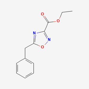 molecular formula C12H12N2O3 B1391598 Ethyl 5-Benzyl-1,2,4-oxadiazole-3-carboxylate CAS No. 1216803-85-8