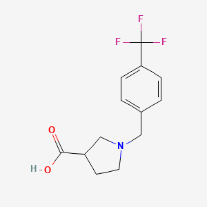 1-[4-(Trifluoromethyl)benzyl]pyrrolidine-3-carboxylic acid