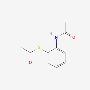 molecular formula C10H11NO2S B13916033 S-(2-acetamidophenyl) ethanethioate CAS No. 1204-55-3